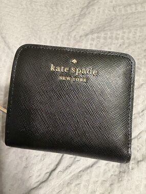Kate Spade Black Zip-Around Women's Card Wallet